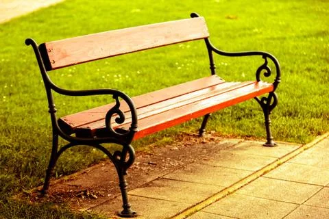 Bench in the park Stock Photos