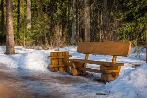 Bench in the park Stock Photos