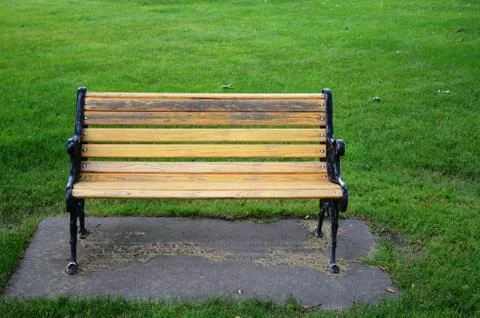 Bench in the Park Stock Photos