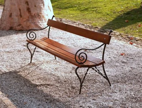 Bench in the park Stock Photos