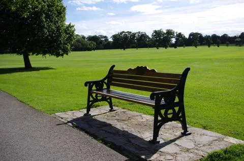 Bench in the park 写真素材
