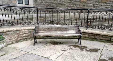 Bench in a park Foto stock