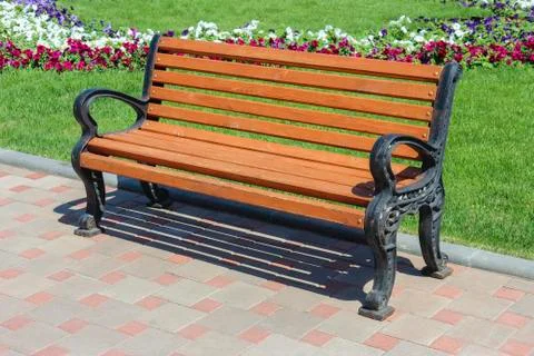 Bench in the park Stock Photos