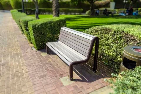 Bench in the park Stock Photos