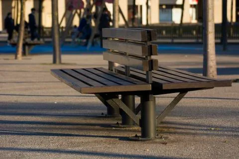Bench in a park Stock Photos