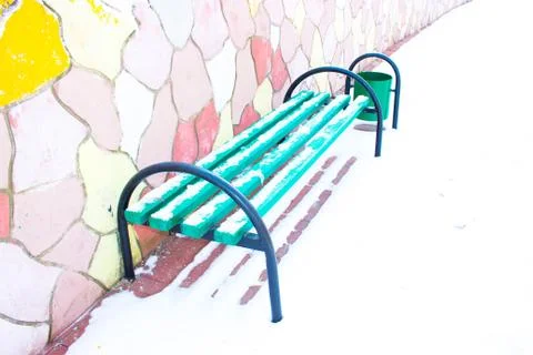 Bench in the park Stock Photos