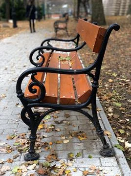 Bench at the Park Foto stock