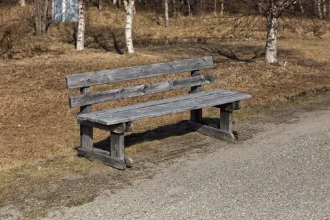 Bench in park. Stock Photos