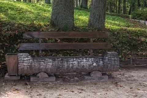 Bench in the park. Stock Photos