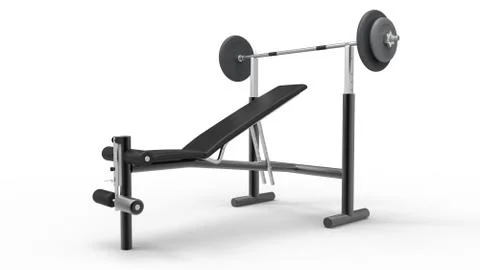Bench Press 1 Stock Illustration