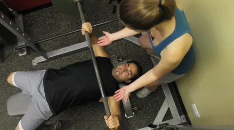 Bench Press Stock Footage 947766