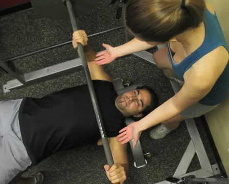 Bench Press Stock Footage 948197