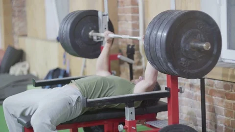 Bench press Stock Footage