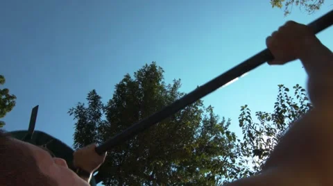 Bench press. Outdoor Stock Footage 47966601