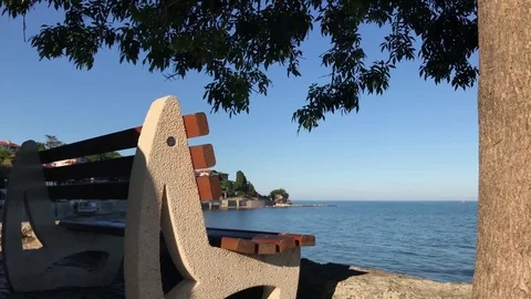 Bench by the sea 動画素材 78578612