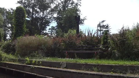 Bench on the shore Stock Footage 91607644