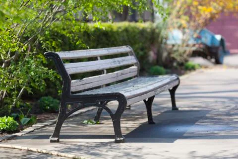 The bench to sit 스톡 사진