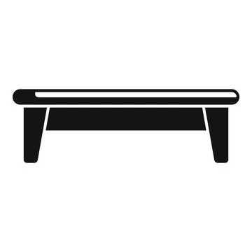 Bench space project icon simple vector. Space patio Stock Illustration