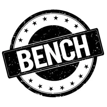 BENCH stamp sign black. Stock Illustration