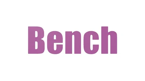 Bench Tagcloud Animated Isolated On White Stock Footage 107244294