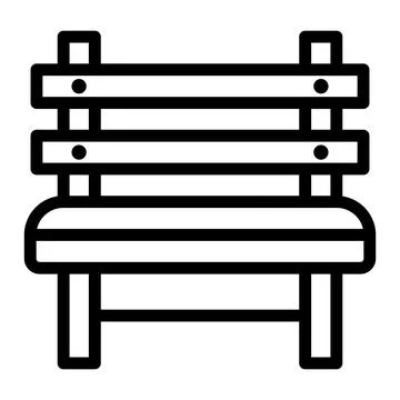 Bench Vector Icon Design Illustration Stock Illustration