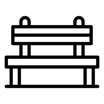 Bench Vector Icon Design Illustration Stock Illustration