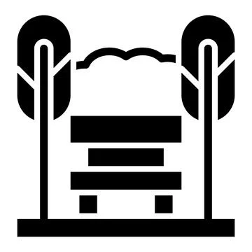 Bench Vector Icon Design Illustration Illustrazione stock