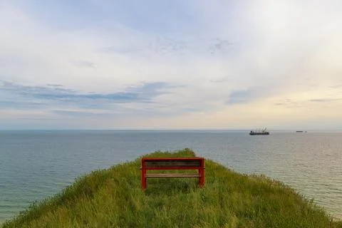 Bench with a view Stock Photos