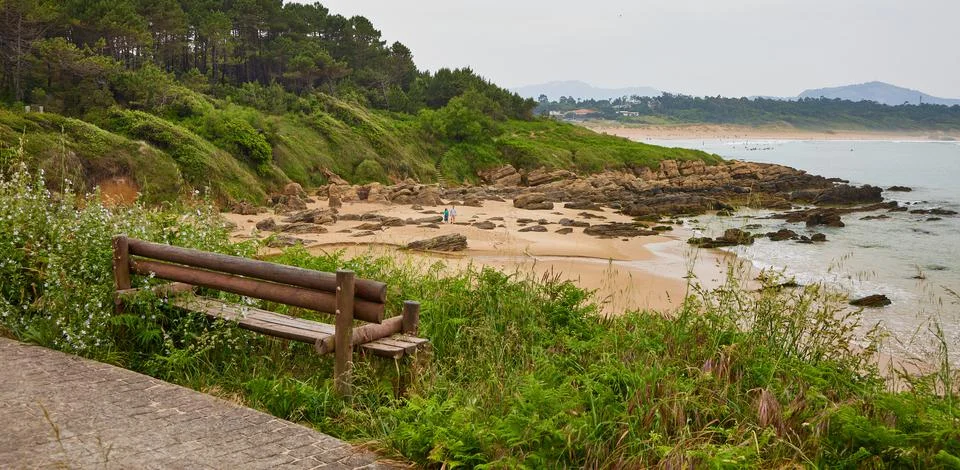 Bench with a view Foto stock