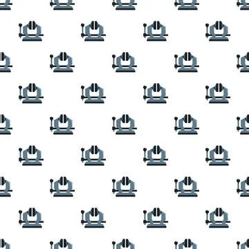 Bench vise tool repeating seamless pattern background Stockillustratie