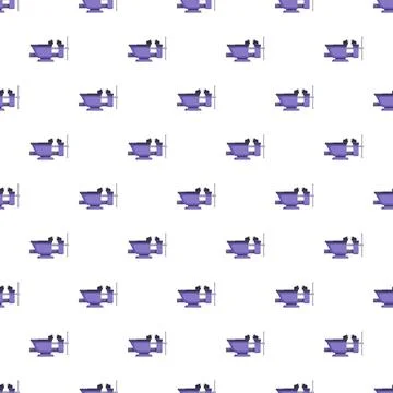 Bench vise tools seamless pattern repeating background Stockillustratie