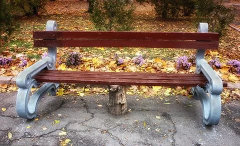 Benche in the park Stock Photos