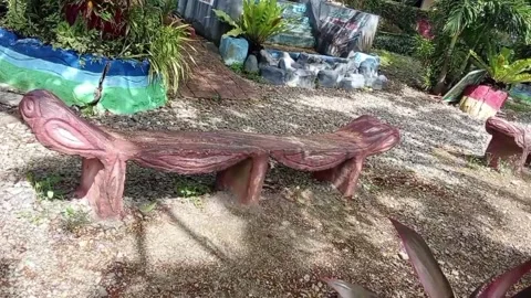 Benches in the park Stock Footage 324632904