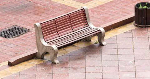Benches in the park Stock Photos