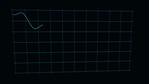 Benchmark Index Falls Sharply Through A Rapid Selloff Stock Footage 344513274