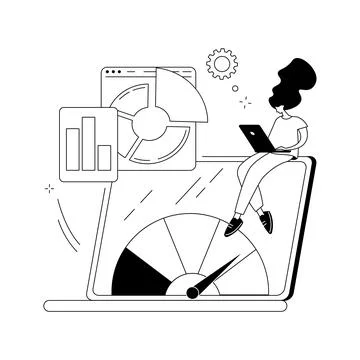 Benchmark testing abstract concept vector illustration. Stock Illustration