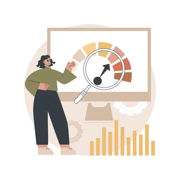 Benchmark testing abstract concept vector illustration. Stock Illustration