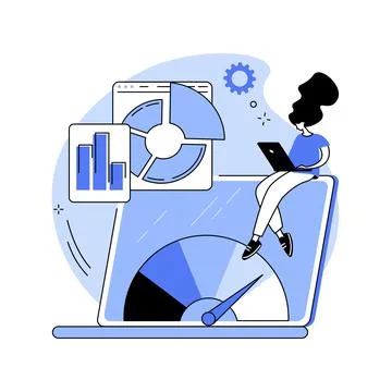 Benchmark testing abstract concept vector illustration. Stock Illustration