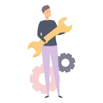 Benchmark testing key icon cartoon vector. Bets quality Stock Illustration