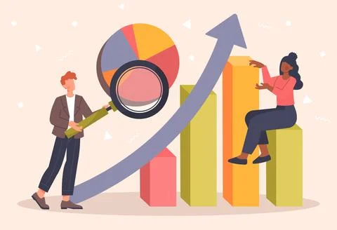 Benchmarking, analytics concept Stock Illustration