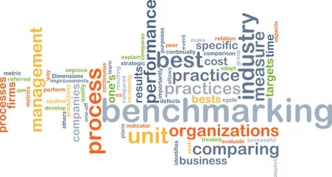 Benchmarking background concept Stock Illustration