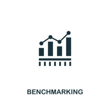 Benchmarking icon. Premium style design from business management icon collection Stockillustratie
