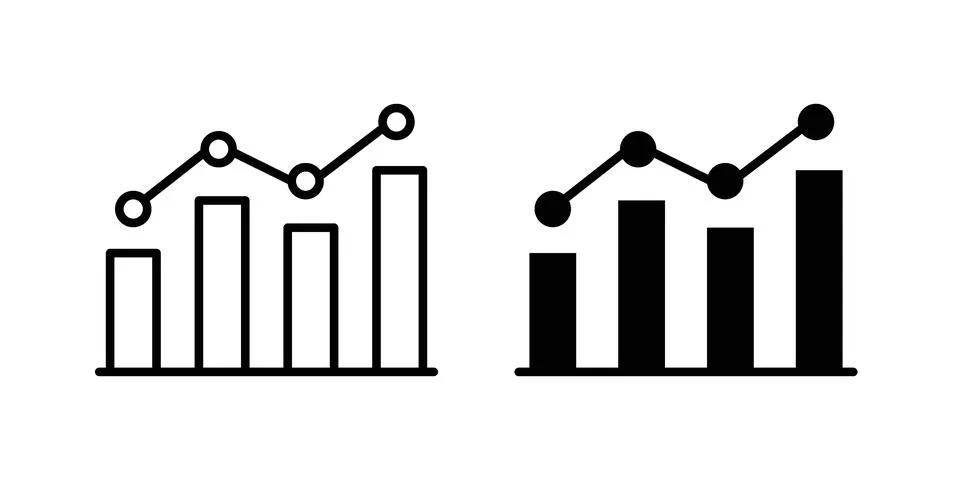 Benchmarking icon set modern line and solid style collection. 스톡 일러스트