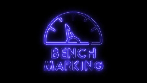 Benchmarking neon sign animation for performance analysis and improvement Stock Footage 322973310