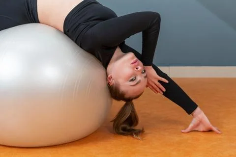 Bend on the ball back Stock Photos