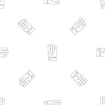 Bend finger pattern seamless Illustrazione stock