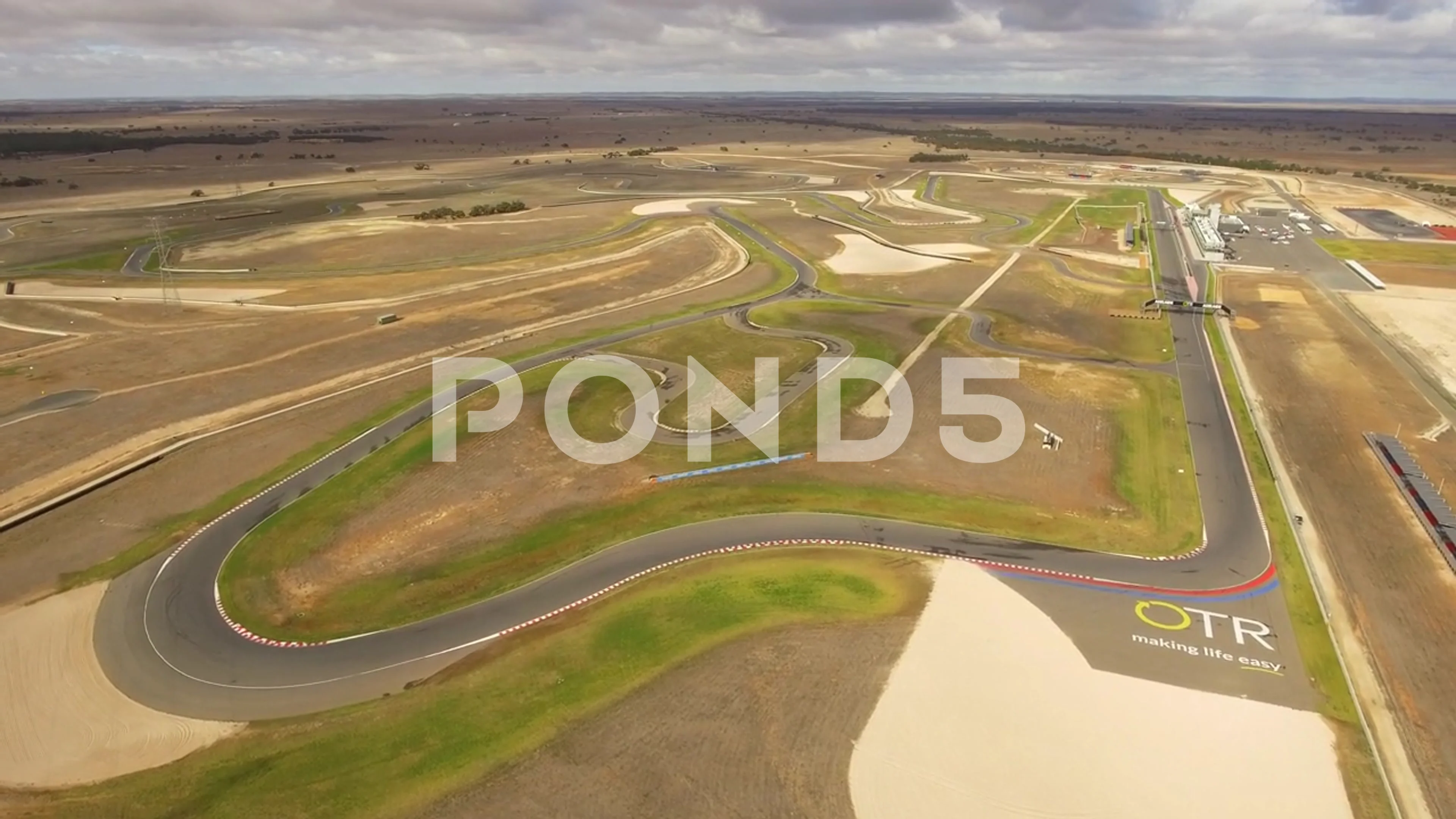 The bend motorsport park very wide Stock Video Pond5