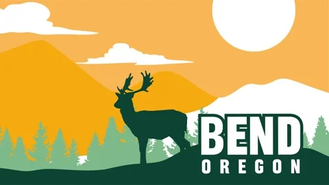 Bend oregon with charming natural views of the sky Stock Footage 329733277