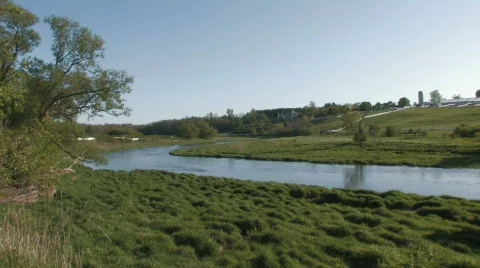 Bend in the River WS Stock Footage 512122