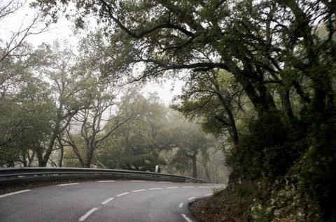 Bend the road down. Foto stock